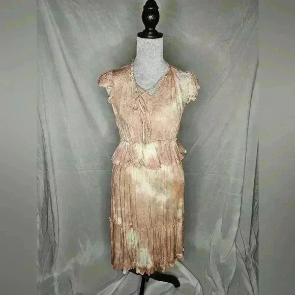 Pink tie-dye Blu Pepper sundress S - Picture 1 of 3